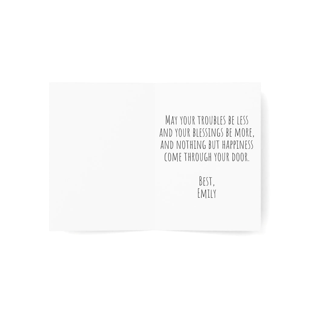 St. Patrick's Day Greeting Card — "So Lucky To Have You" (Personalized)